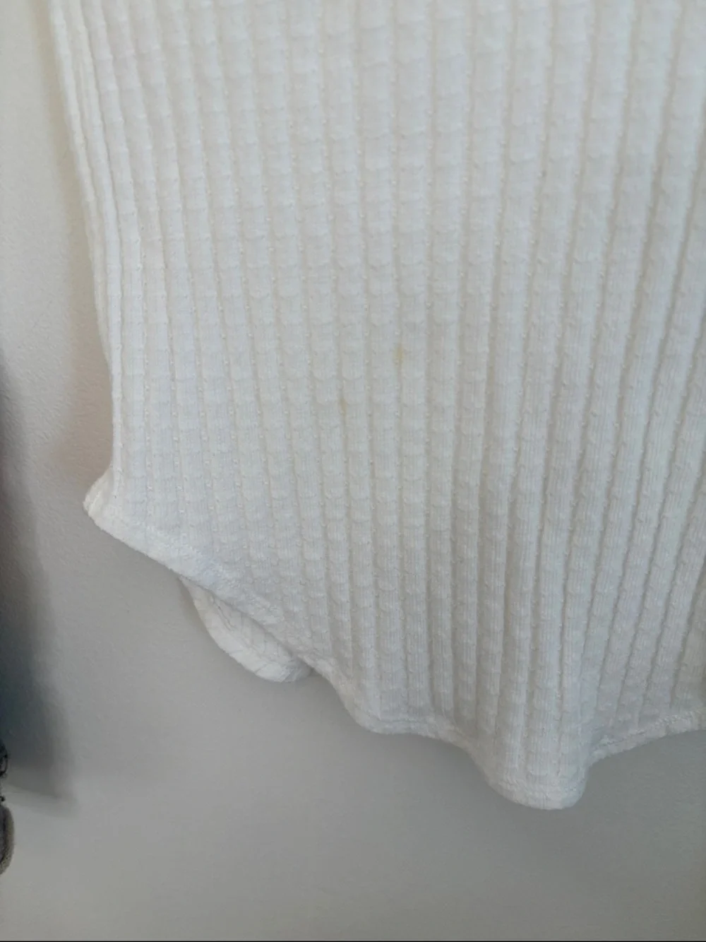 Free People Mixed-Up Cuff Thermal Top Ivory Combo Size S - Picture 11 of 11